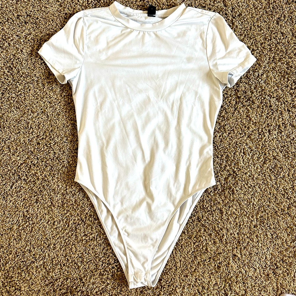 White Short Sleeve Bodysuit